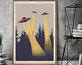 Alien Invasion Poster, UFO Poster, Space Lover Poster, Alien Believer Poster, Kryptozoology Poster, Spaceman Poster, Nasa L