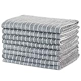 Gryeer 8er-Set Bambus und Microfaser Geschirrtücher, Super weiche, saugfähige Küchentücher, 45 x 65cm, G