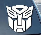 Ritrama Aufkleber/Autoaufkleber/Sticker/Decal White - Autobot Transformer Car Window Vinyl Decal Sticker 203mm b