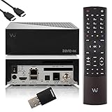 VU Zero 4K - UHD HDR Sat Receiver mit 1x DVB-S2X Tuner, E2 Linux Smart Receiver, YouTube, CI + Kartenleser, Media Player, HbbTV Mediathek, USB, 300Mbit WiFi + EasyMouse HDMI-Kab