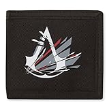 Ubisoft - Assassins Creed - Geldbörse - Offizielles Merchandise - Canvas schwarz mit Log