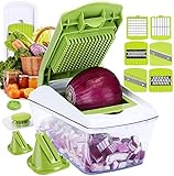 Lidayuan Gemüseschneider Spiralschneider Gemüsehacker, Obstschneider, Kartoffelschneider, Zwiebelschneider, Food Dicer für Nudeln Zucchini Gurke Karotten Kürbis Zwieb