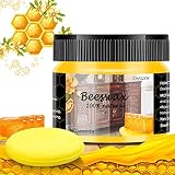 Bienenwachs-Möbelpolitur, Bienenwachs zur Behandlung von Möbelholz, Cargen Holzmöbelreiniger und Politur für Fußböden, Tische, Schränke, Möbel zum Schutz und zur Pflege, 1 Stück Holzwachs und Schw
