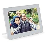 InLine®, digitaler WiFi-Bilderrahmen WiFRAME, 10,1'', 1280x800 16:9 LCD IPS Touchscreen, Frameo APP, weiß, 55821W