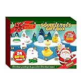 Weihnachten Blind Box Countdown Kalender Kneifen Prise Spielzeug Geschenk Countdown 24 Tage (Weihnachten, Tierelement) (*)