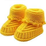 Babyschuhe Mädchen Winter Warme Kleinkind Neugeborenes Baby Strickspitze Häkelschuhe Schnalle Handwerk Gestrickte Schuhe Indoor Krabbelschuhe Winterschuhe Wärmeschuhe R