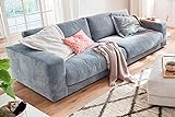 Cordsofa Candy Sofa Seventies 250 cm | Hochwertige Big Couch in der Bezugsfarbe Light B