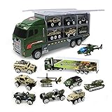 Jenilily 11 in 1 Panzer Spielzeug militär Auto Hubschrauber militärische Autos Spielzeug Modell fü