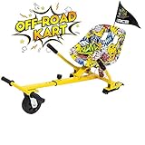 GeekMe Hoverboard Sitz,Hoverkart,Off-Road hoverkart,Hoverboard Sitz mit Stoßdämpfung,Hoverkart passend für 6.5/8.5/10 inch Hoverboard,Geschenk fü