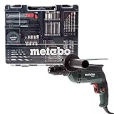 Metabo Schlagbohrmaschine SBE 650 Set mit Vario-Elektronik, Rechts-Linkslauf und 650 W - inkl. Transportkoffer - 600671870