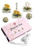 Teeblumen als Weihnachtsgeschenk für Frauen | schönes Tee Geschenkset in edler Geschenkverpackung | Teerosen als Alternative zu B