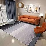 Schön wohnkultur Halls Kinderteppich Grau Wohnzimmer Teppichgrau-verschwommene gestreifte Retro-Schlafzimmer-Teppich-Wasserwäsche dauerhaft Kinderteppich 80X160CM 2ft 7.5''X5ft 3''