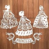 OTCRAFT Metall-Stanzformen für Bastelarbeiten, Motiv: Prinzessin ist Tanzen, für Bastelarbeiten, Schablonen, Stanzschablonen, Kunstbedarf, Metall-Stanzschablonen, Scrapbook-Zubehör, Album-Dek