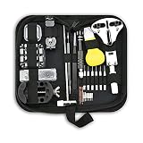 JUSTYINUO 153 stücke Uhr Reparatur kit professionell Feder bar werkzeugsatz, Uhr Batterie ersatzwerkzeugsatz, uhrband link pin werkzeugsatz Zubehör-Reparatur-Werkzeugsatz ansehen (Color : As Shown)