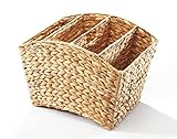 Kobolo Zeitungsständer Zeitungskorb aus Wasserhyazinthe - 42x33x25