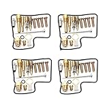 JPEEFER Harley Davidson Parts Rebuild Vergaser Reparatur-Set für VF1100C V65 MAGNA 1983-1986 VF1100S Sabre 1984-1985 VF1000R 1985-1986 Kawasaki Bayou 220 Verg