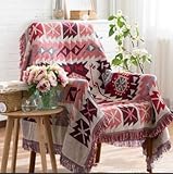 RAIN QUEEN Teppich Kelim Kilim Carpet Bodenmatte Bodenbelag Orientalischer Indischer Handgekn¨¹pfter Orient (Rot, 130 * 180cm)