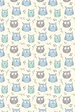 Cute Owls: White 6 x 9 College Ruled Notebook