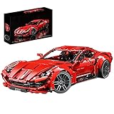 VPPI Technik Bausteine Auto Bausatz, T5001 Technic Off-Road-Fahrzeug Rennauto für F12 Berlinetta, Technik Sportwagen Modellbausatz, Racing Auto Kompatibel mit Lego Technic, 1782 T