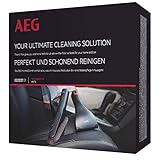 AEG AKIT12 Düsen-Set (360° Home & Car Kit, Detailreinigung, Softbürste, flexible Fugendüse, Mini-Turbodüse, für Sauger mit 36mm Ovalrohr, grau)