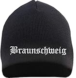 HB_Druck Braunschweig Beanie - Bestickt- Mütze Einheitsgröße Schw