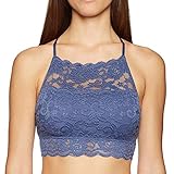 Sexy Sport-BH, Spitze, BH, Push-Up, Lingerie, Damen, BH, ohne Bügel, Haarband, für Yoga, Fitness, Training, Gy002-blau, Larg