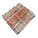 McAlister Textiles Heritage | Überwurf im Tartan-Muster kariert 130cm x 200cm in Terracotta Orange | Decke für Sofa, Bett, Sessel, Picknick, Schottenk