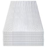 SWANEW 14x Polycarbonat Hohlkammerstegplatten (60.5 x 121cm) 4mm | 10,25 m² Doppelstegplatte für Gewächshaus, Garten Treibhaus Ersatzp