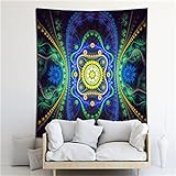 YYRAIN Boho-Stil Mandala Wandbehang Wohnzimmer Wandkunst Dekoration Tapisserie Studio Trend Druck Hintergrund Tuch 150x200