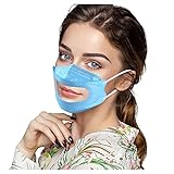 Zldhxyf 30PC Erwachsene Mundschutz Transparente Durchsichtig Visier Gesichtsschutz Face Cover Visualisierungs-Masken Multifunktionstuch Speziell für Gehörlose B