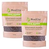 MeaVita Premium Chia Samen, 2er Pack (2 x 1 kg)