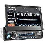 XOMAX XM-V780 Autoradio mit Mirrorlink I 7 Zoll / 18 cm Touchscreen I Bluetooth Freisprecheinrichtung I RDS I SD, USB, AUX, MIC-IN I Anschlüsse für Rückfahrkamera und Lenkradfernbedienung I 1 DIN