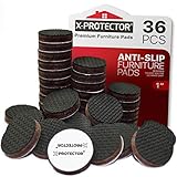 X-PROTECTOR Anti Rutsch Pad - Rutschhemmer für Möbel – 36 Premium Antirutschpads 25mm! Beste Möbelstopper - Gummifüße selbstklebend – Ideale Filzgleiter Gummi zum Fixieren von Möbeln!