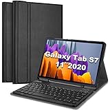 ProCase US-English Keyboard Case for Galaxy Tab S7 (Modell:SM-T870/SM-T875/SM-T878) 11 Inch 2020 Release, Lightweight Smart Cover with Magnetically Detachable Wireless Keyboard –Black