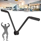 Tiyabdl Langer Stahlgriff für olympische 50 mm Stange, robuster Fitnessgriff mit Schaumstoffgriff, für Arm- und Rückenrudertraining
