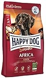 Happy Dog 03548 - Supreme Sensible Africa Strauß - Hunde-Trockenfutter für ausgewachsene Hunde - 12,5 kg I