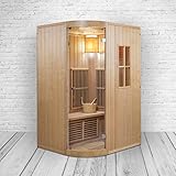 XXL Luxus LED Infrarotsauna +Infrarotkabine Kombi SET Sauna inkl. Saunaofen inkl. Lieferung mit Sp