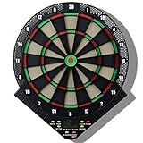CHUANGRUN Sport Electronic Dart Board Set, Soft Darts Target Board mit LCD Display Scoreboard, 18 Spiele und 159 Varianten, 6 Darts, 24 Ersatz Tip Darts, für Indoor Garden Office Party Bar G