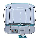 HUDORA Fantastic Complete Trampolin 250V Gartentrampolin mit Sicherheitsnetz Outdoor, blau, 250