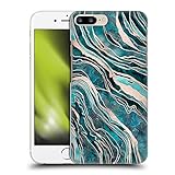 Head Case Designs Offizielle Zugelassen LebensArt Blaugrün und Rosegold Edelsteinmarmor Harte Rueckseiten Handyhülle Hülle Huelle kompatibel mit Apple iPhone 7 Plus/iPhone 8