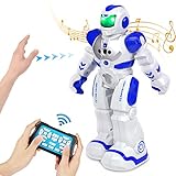 FORMIZON Intelligente Roboter, Roboter Spielzeug, Gestenerkennung Roboter mit Infrarot-Controller, LED Licht und Musik, Intelligent Programmierbar Roboter mit Aufladbare Batterie fü