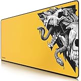 CSL-Computer Titanwolf – XXL Gaming Mauspad 900x400 mm - Tischunterlage Mousepad Gaming XXL Groß - Präzision und Geschwindigk