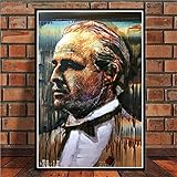 Sanguolun Kunstdrucke auf Der Pate Film Marlon Brando Al Pacino an der Wand Kunst Poster und Drucke Wandkunst Bild 60x90