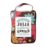 History & Heraldry Design Top Lady Tasche: Julia/Einkaufstasche, Strandtasche, Sporttasche, Blumenmuster/vielseitig, praktisch, personalisiert mit Name und Sp