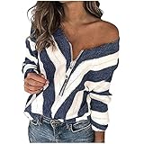 HHOP Vintage Pullover Damen Oberteile Sommer sexy Lange Oberteile für Leggings Tshirt Damen Sale floryday Damen Elegante blusen weißes Pullover Damen tk maxx Festliche U