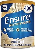 Ensure NutriVigor Vanille – Nahrungsergänzungspulver mit Proteinen – Gluten- und laktosefrei – 1 x 400 g