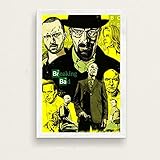 ThinkingPower Wandbild Poster Breaking Bad Classic TV-Serie zeigt Poster und druckt Bilder an der Wand Klassische dekorative Wohnkultur 60x90