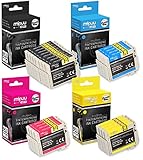 20 Mipuu Tinten kompatibel zu Epson 16XL Schwarz Cyan Magenta Gelb Druckerpatrone für Epson Workforce WF 2010 2015 2510 2520 2530 2540 2630 2750