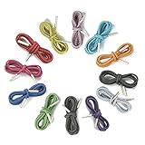 NEOTRIMS Reflektierende Stiefeletten oder Hoodie-Kordel, Seil-Schnürsenkel oder Krawatte für Sweatshirt-Hoddies oder zum Trimmen von Bekleidung 6mm,Matt Silber Metall Ends. SMOL - GETO RED, 2