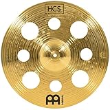 Meinl Cymbals HCS 16 Zoll Trash Crash (Video) Schlagzeug Becken mit Löchern (40,64cm) Messing, traditionelles Finish (HCS16TRC)